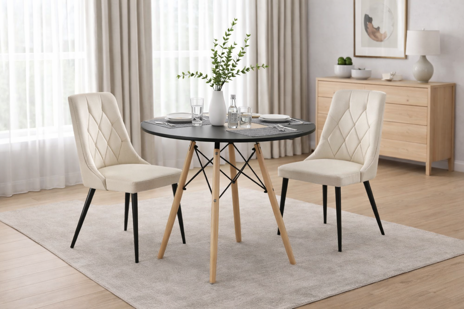 80 ČIERNY (DREVO) + IMOLA BÉŽOVÁ (ČIERNE)